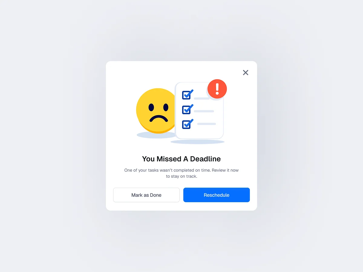 Missed Deadline
